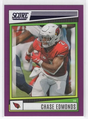 #148 2022 Score Purple Chase Edmonds Arizona Cardinals - Image 1 of 2