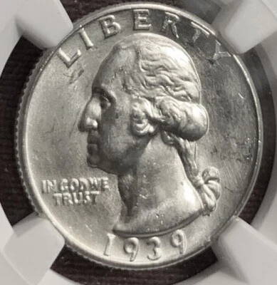 1939 Washington Quarter NGC MS 65 - Image 1 of 4