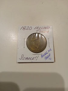 1820 IRELAND , Angel On Harp, Token. - Picture 1 of 3