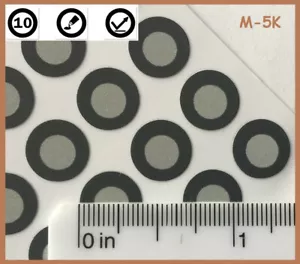 Positioning Targets for 3D Scanning M-5K, Reflective, Black Contour, QTY: 5,000 - Picture 1 of 12