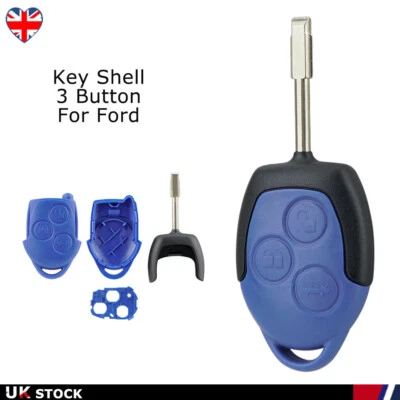 Replacement For Ford Transit MK7 2006 - 2014 3 Button Remote Key Fob Case Shell - Image 1 of 4