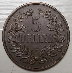 África Oriental Alemana 1908-J 5 Heller Raro - Imagen 1 de 3