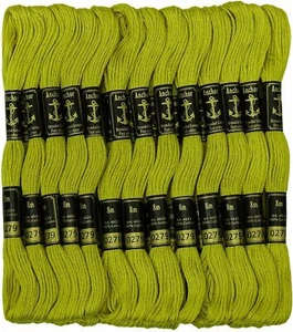 Anchor Threads Cross Stitch Stranded Cotton Thread Sewing Hand Embroidery Green - Picture 1 of 5