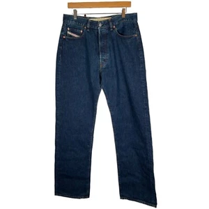 Pantalones de mezclilla oscuros sucios de algodón Italia nuevos con etiquetas años 90 RARO DIESEL Sparker para hombre talla 32 x 34 - Imagen 1 de 15