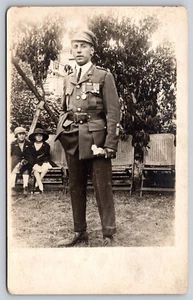 Cartolina RPPC Comandante J.Williams Legione Ebraica - Foto 1 di 2