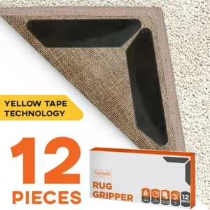 12 PCS Rug Gripper, Non Slip Rug Grippers for Hardwood Floors and Tiles Floors - Picture 1 of 7