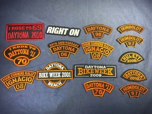 W7-13 MOTORCYCLE PATCH - LOT OF 15 - MIXED BIKE WEEKS - Picture 1 of 1
