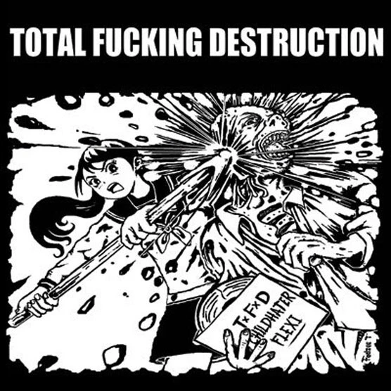 TOTAL FUCKING DESTRUCTION Childhater 7" EP GRINDCORE Metal THRASH Red Flexi-Disc - Image 1 of 1