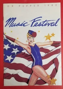 Vintage Dr. Pepper Music Festival Program 1982 - Picture 1 of 4