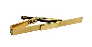  Krementz Herren strukturierte Krawattenklammer Verschluss goldfarben A4-7 - Bild 1 von 8