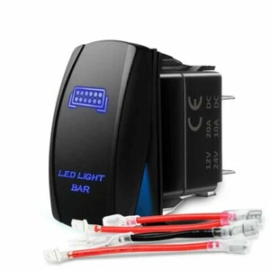Interruptor basculante de barra de luz LED Aaiwa UTV encendido apagado 5 PIN SPST interruptores de barra de luz LED - Imagen 1 de 9