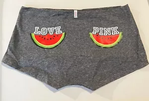 PANTALONI DA RAGAZZO VICTORIAS SECRET ROSA COTONE Grigio anguria Medium NUOVI - Foto 1 di 5