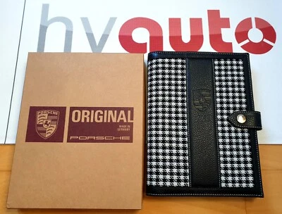 OEM Porsche Bordmappe Dokumentenmappe Pepita Leder Serviceheft Betriebsanleitung - Bild 1 von 4