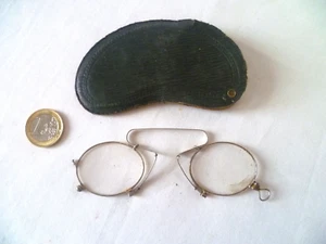 PAIRE DE LORGNONS PINCE NEZ FIN XIXème VERRES CORRECTEURS (7) - Foto 1 di 10