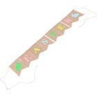  3 Meters Swallowtail Banner Decoration Rabbit Easter Home Bunting