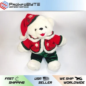 Dan Dee Collector's Choice 2004 Christmas Snowflake Teddy Bear Plush Red / White - Picture 1 of 5