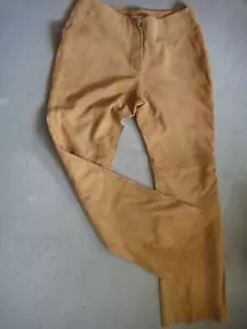 Springfield L Damen Hose Lederhose Freizeithose Leder braun - Bild 1 von 4