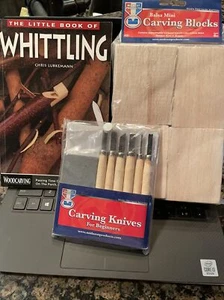 Carving Knives, Carving Blocks& Whittling Book - Picture 1 of 6