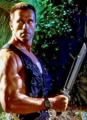 NAB ENTERPRISE Handmade D2 Steel Predator Movie Knife Replica Heavy Duty Hunting Knife Tactical