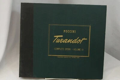 Puccini Turandot Complete Opera Vol II 78 Record Set  8 Parlophone Odeon Records - Image 1 of 4