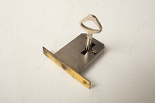 Antique Cabinet Lock & Key (F4L) Brev CAS (JSF6) NOS Art 110 Hardware Round Bolt
