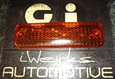 (1) 77-84 OEM Honda Accord SY 041-6994 front bumper turn signal light lamp lens - Image 1 of 4