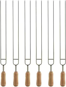 IMEEA Double Pronged Skewers for Grilling Stainless Steel Skewers for Kabobs - Picture 1 of 1