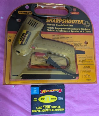 Pistola de grapas o clavos Stanley Heavy Duty Electric Sharpshooter 2 en uno TRE500 Foto 1 de 3