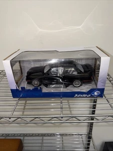Solido 1:18 1990 BMW E30 Sport EVO Black S1801501 Diecast Model Car New In Box - Picture 1 of 11
