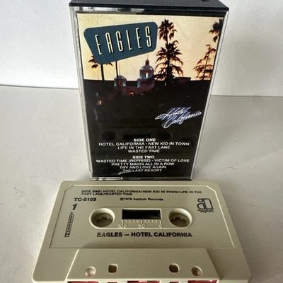 Hotel California The Eagles Cassette Tape 1976 Elektra/Asylum New Kid In Town - Image 1 of 4