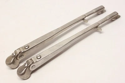 Nuevo de Lote Antiguo Coche o Camión ANCO Modelo DL Acero Inoxidable Brazo Limpiaparabrisas Par Piezas Foto 1 de 4