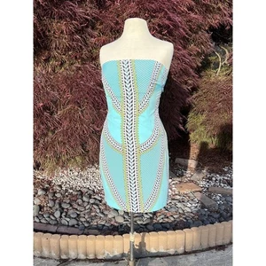 Mini Vestido Mara Hoffman Sin Tirantes Recortado Talla 8 Bodycon Mini Nuevo con Etiquetas - Imagen 1 de 4