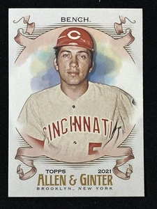 2021 Topps Allen & Ginter #73 Johnny Bench Cincinnati Reds - Picture 1 of 2