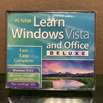 Juego de 4 discos Nova Development Pc Tutor Learn Windows Vista y Office 2007 Deluxe Foto 1 de 4