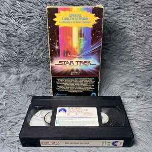 Star Trek: The Motion Picture VHS Tape 1980 Special Longer Version Movie Film - Picture 1 of 8