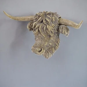 21"W Highland Cow Wall Plaque Decor Ornament Home Decor Unique Gift - Picture 1 of 1