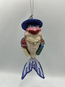 Dezember Diamanten Sale Fisch Ornament Weihnachten Glitzer Neuheit Deko - Bild 1 von 13