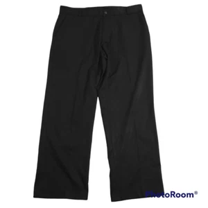 Adidas Golf Mens Straight Leg Pants Black Flat Front Slash Pocket 40 x 30 - Picture 1 of 11
