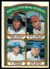 1972 Topps 1971 N.L. Pitching Leaders - Fergie Jenkins/Steve Carlton/Al