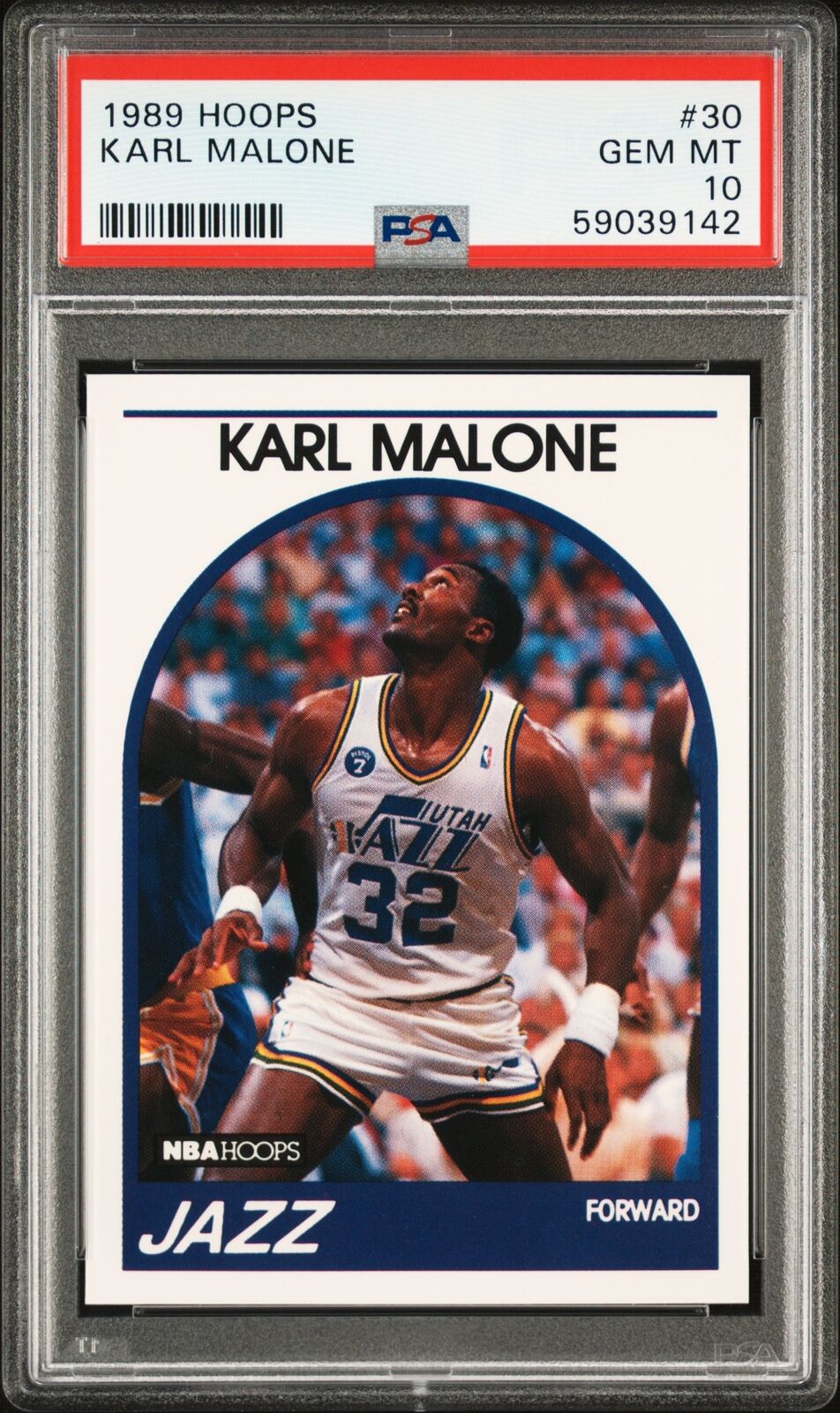 1989 Hoops 30 Karl Malone PSA 10 59039142