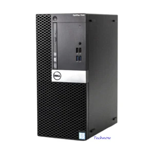 Dell Desktop Tower Computer PC Intel i7 16GB RAM 2TB SSD WIFI DVD Windows 10 Pro - Picture 1 of 6