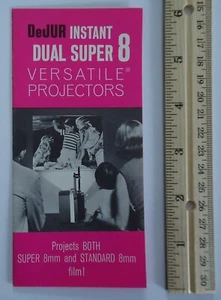 DeJur Instant Dual Super 8 vielseitige Projektoren Ordner 1966 Amsco Werbung - Bild 1 von 2
