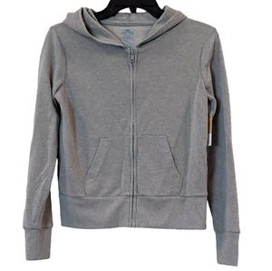 There Abouts Girls Size Medium (10/12) Grey Full Zip Sweatshirt Hoodie - Picture 1 of 9