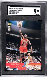 1995 Upper Deck Collector's Choice #195 Michael Jordan Player's Club Mint SGC 9 - Picture 1 of 2
