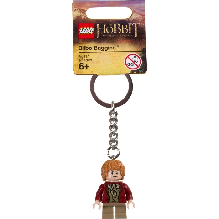 LEGO Hobbit Bilbo Baggins Minifigure Keychain 850680