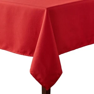 Red Sedona Fabric Tablecloth Kitchen Dining Room 60" x 84" Rectangle Mainstays - Picture 1 of 7