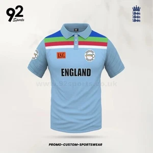 ENGLAND WORLD CUP 1992 CRICKET RETRO REMAKE T SHIRT ADULT LARGE UK STOCK - Picture 1 of 10