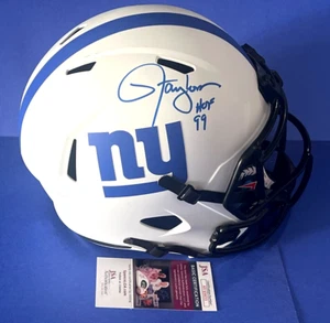 Lawrence Taylor HOF 99 signierter Full Size Replica Football Helm JSA COA - Bild 1 von 10