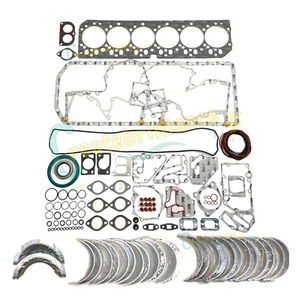 6068 Bearing Kit + Full Gasket Kit For John Deere 4045 6068 Engine 6068D 6068T - Picture 1 of 9