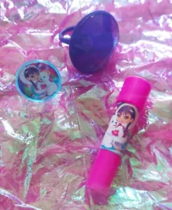 Lisa Frank Anana Eskimo Girl & Polar Bear Rings Noisemaker VINTAGE Party Favors - Picture 1 of 1